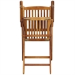 vidaXL 5 Piece Garden Dining Set in Brown