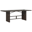 vidaXL 9 Piece Poly Rattan Garden Dining Set in Brown/Cream white