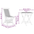 vidaXL Solid Acacia Wood Garden Dining Set in Brown