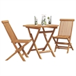 vidaXL Solid Acacia Wood Garden Dining Set in Brown