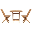vidaXL Solid Acacia Wood Garden Dining Set in Brown