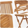 vidaXL Solid Acacia Wood Garden Dining Set in Brown