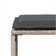 vidaXL Poly Rattan Garden Dining Set in Grey