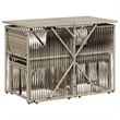 vidaXL Poly Rattan Garden Dining Set in Grey