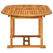 vidaXL Solid Acacia Wood Furniture Set in Black