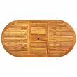 vidaXL Solid Acacia Wood Furniture Set in Black