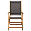 vidaXL Solid Acacia Wood Furniture Set in Black