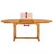 vidaXL Solid Acacia Wood Furniture Set in Black