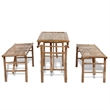 vidaXL Bamboo Small Patio Furniture in Natural
