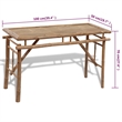 vidaXL Bamboo Small Patio Furniture in Natural