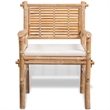 vidaXL 3 Piece Bamboo Small Furniture Set in White