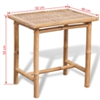 vidaXL 3 Piece Bamboo Small Furniture Set in White