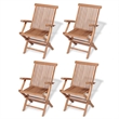 vidaXL 5 Piece Wood Furniture Set in Brown
