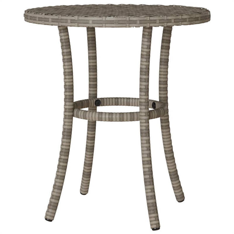 vidaXL 3 Piece Steel Bistro Set in Gray