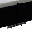 vidaXL 12 Piece Poly Rattan Garden Lounge Set in Black/White/Cream