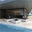 vidaXL 6 Piece Lounge Set in Black/White