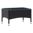 vidaXL 4 Piece Steel Small Sofa Set in Black/White/Cream