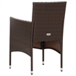 vidaXL 4 Piece Steel Sofa Set w/ Removable Covers in Brown