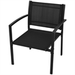 vidaXL 4 Piece Steel Patio Furniture Black