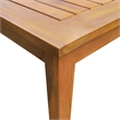 vidaXL Solid Acacia Wood Standard Outdoor Table And Chair Brown