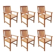 vidaXL Solid Acacia Wood Standard Outdoor Table And Chair Brown