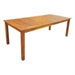 vidaXL Solid Acacia Wood Standard Outdoor Table And Chair Brown