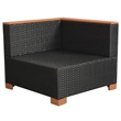 vidaXL 6 Piece Sofa Set in Black/Brown/Cream