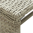 vidaXL 4 Piece Steel Sofa Set in White/Cream/Beige