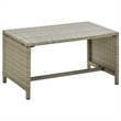 vidaXL 4 Piece Steel Sofa Set in White/Cream/Beige