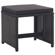 vidaXL 17 Piece Poly Rattan Furniture Set in Black