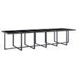vidaXL 17 Piece Poly Rattan Furniture Set in Black