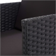 vidaXL 17 Piece Poly Rattan Furniture Set in Black