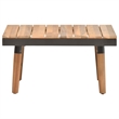 vidaXL 4 Piece Solid Acacia Wood Sofa Set in Gray