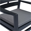 vidaXL 3 Piece Plastic Standard Furniture Set in Anthracite