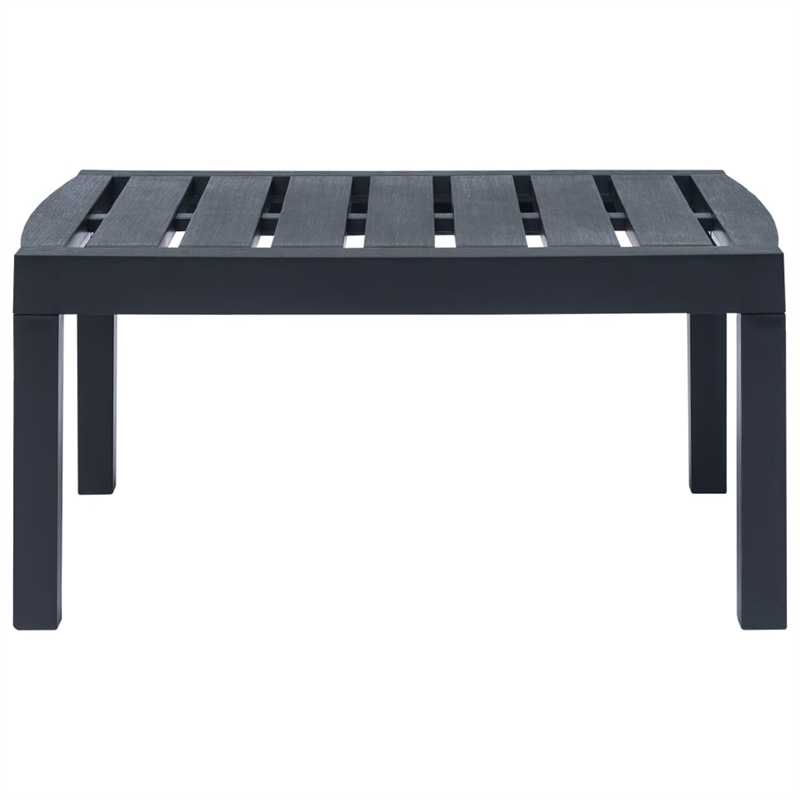 vidaXL 3 Piece Plastic Standard Furniture Set in Anthracite