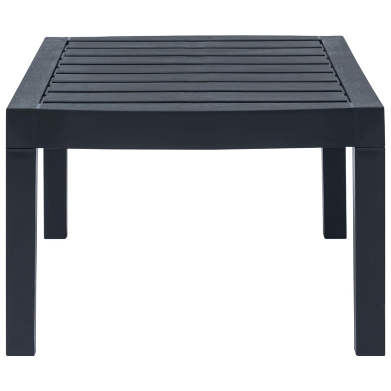vidaXL 3 Piece Plastic Standard Furniture Set in Anthracite
