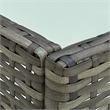 vidaXL Poly Rattan Sofa Set in Gray