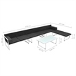 vidaXL 5 Piece Sofa Set in Black/White