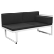 vidaXL 5 Piece Sofa Set in Black/White