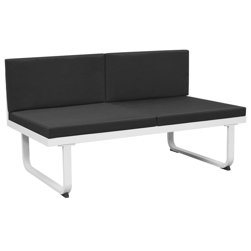 vidaXL 5 Piece Sofa Set in Black/White