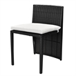 vidaXL 3 Piece Poly Rattan Furniture Set in Black/White/Cream