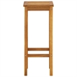 vidaXL 3 Piece Solid Acacia Wood Standard Bar Set in Natural