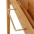 vidaXL 3 Piece Solid Acacia Wood Standard Bar Set in Natural