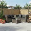 vidaXL 4 Piece Steel Patio Furniture Gray