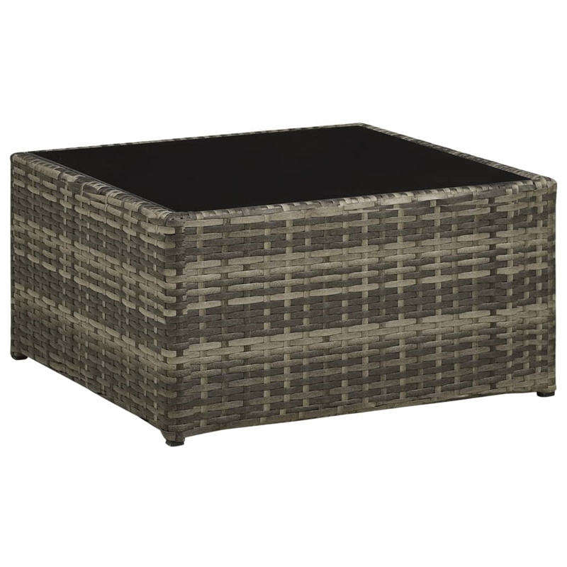 vidaXL 4 Piece Steel Patio Furniture Gray