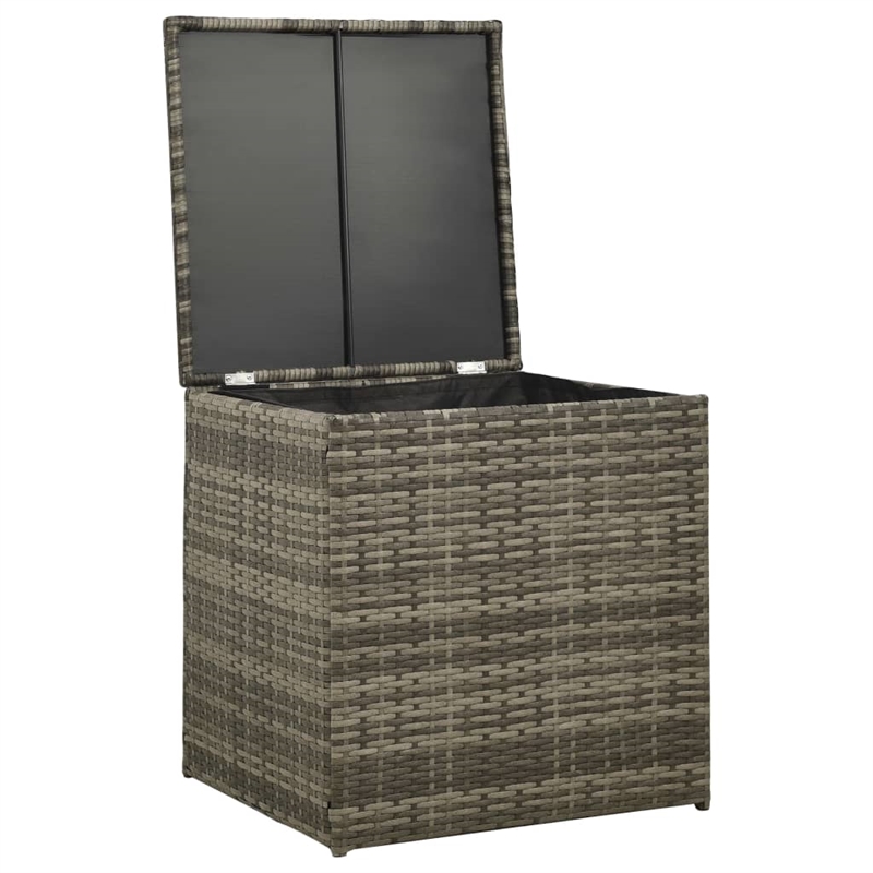 vidaXL 4 Piece Steel Patio Furniture Gray