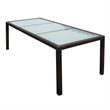 vidaXL 9 Piece Steel Large Furniture Set in Brown