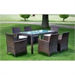 vidaXL 7 Piece Furniture Set in Brown