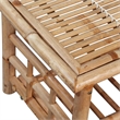 vidaXL 4 Piece Bamboo Medium Sofa Set in Brown