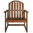 vidaXL 4 Piece Solid Acacia Wood Medium Sofa Set in Brown